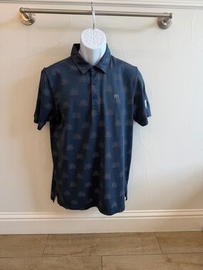 Travis Mathew Men's Navy Performance Polo - Medium